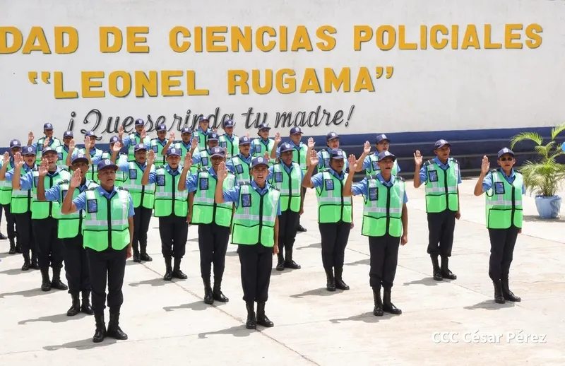 Universidad Policial Leonel Rugama concluye Primer Curso Básico 2026 con 83 graduados