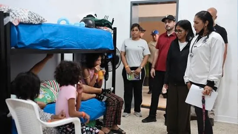 Campamento transitorio en Caracas alberga a 706 afectados