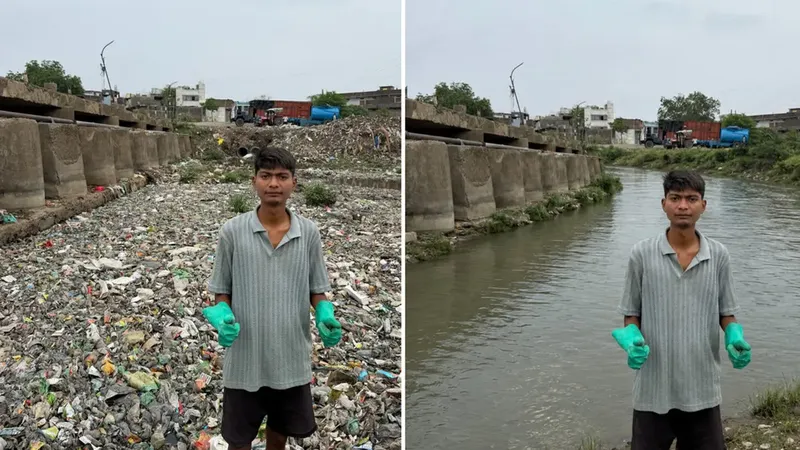 De vertedero a río limpio: un joven indio transforma un río él solo