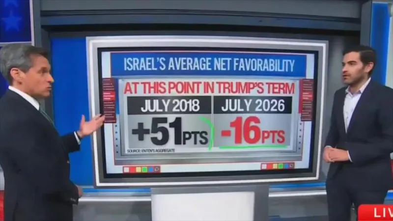 CNN revela un desplome del apoyo de los estadounidenses a Israel