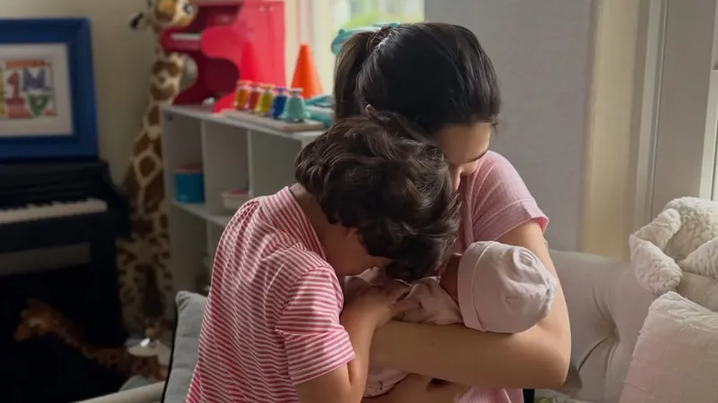 Nadia Ferreira muestra la tierna declaración de amor de su hijo Marquito a su hermanita Myla