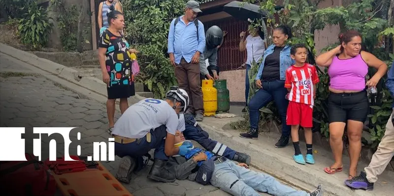 Motociclista resulta lesionado tras accidente en Estelí