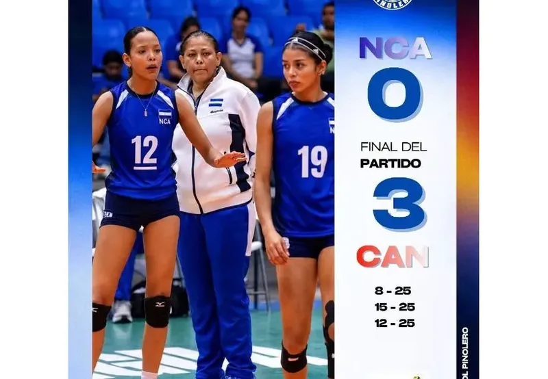 Nicaragua cae ante Canadá en el Panamericano Sub-23 de Voleibol