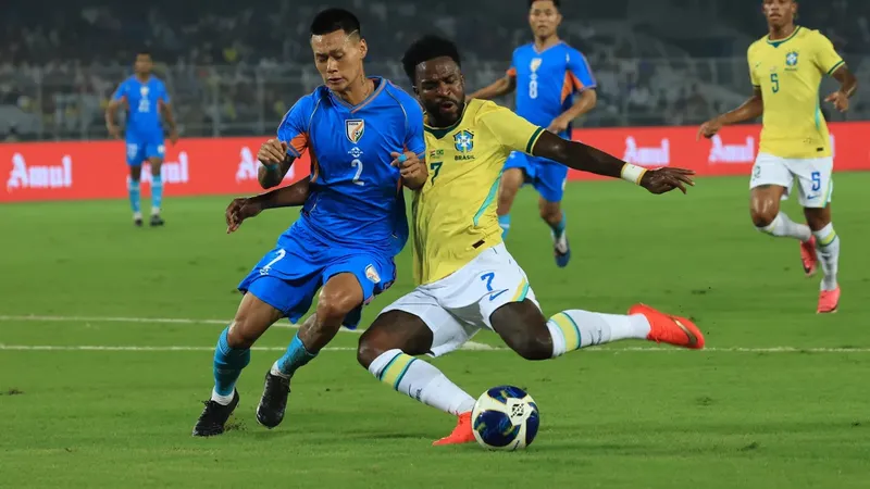 Brasil golea a la India 4-0 en un partido histórico que infla las arcas de la CBF