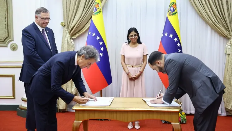Venezuela firma memorando con un gigante energético francés