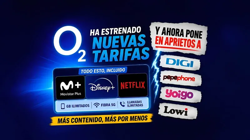 O2 ha estrenado nuevas tarifas y ahora pone en aprietos a Digi, Pepephone, Yoigo o Lowi