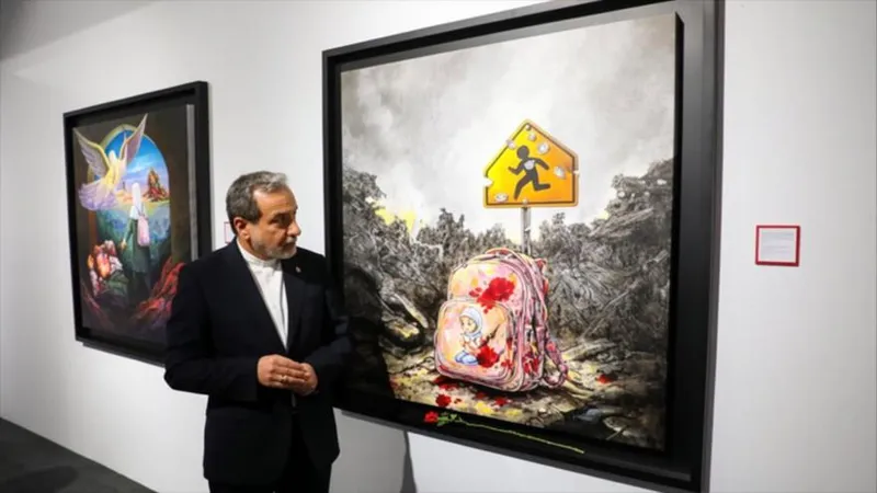 Teherán: Exposición de arte de “Escuela de Minab” en memoria de niños mártires
