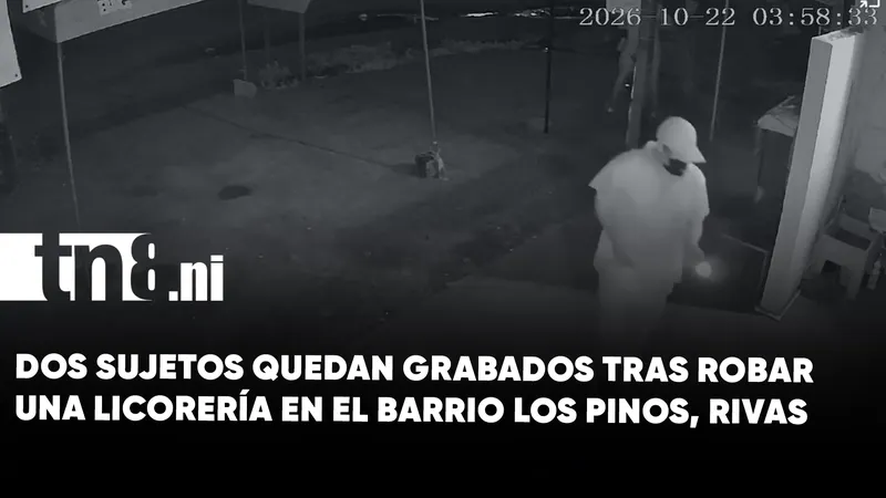 ¡Robo de madrugada! Delincuentes se llevan 8 mil córdobas de una licorería en Rivas