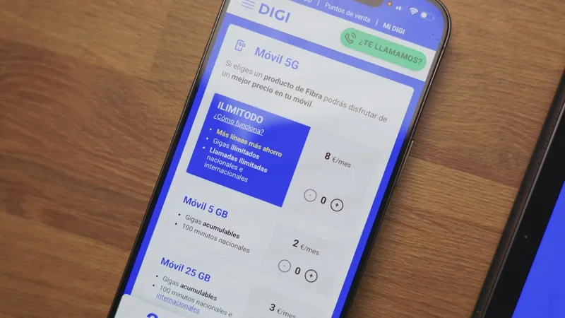 Digi lo confirma: la sección de su app que te permite configurar tu línea sin pasar por atención al cliente