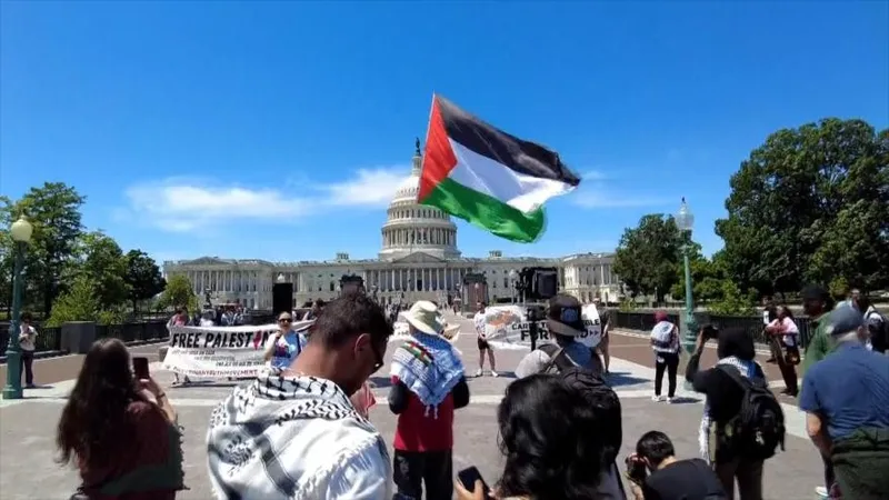 Marchan en Washington a 78 años del Día de la Nakba
