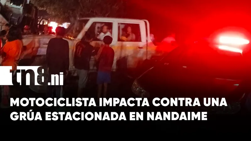 Joven motociclista resulta gravemente lesionado tras accidente en Nandaime