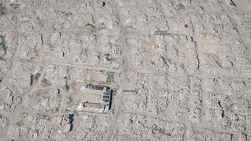 Imágenes de Google Earth muestran la magnitud de la destrucción en Gaza