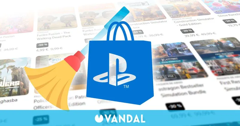 Sony elimina más de 1200 juegos 'shovelware' de PS Store en una nueva oleada contra títulos de baja calidad