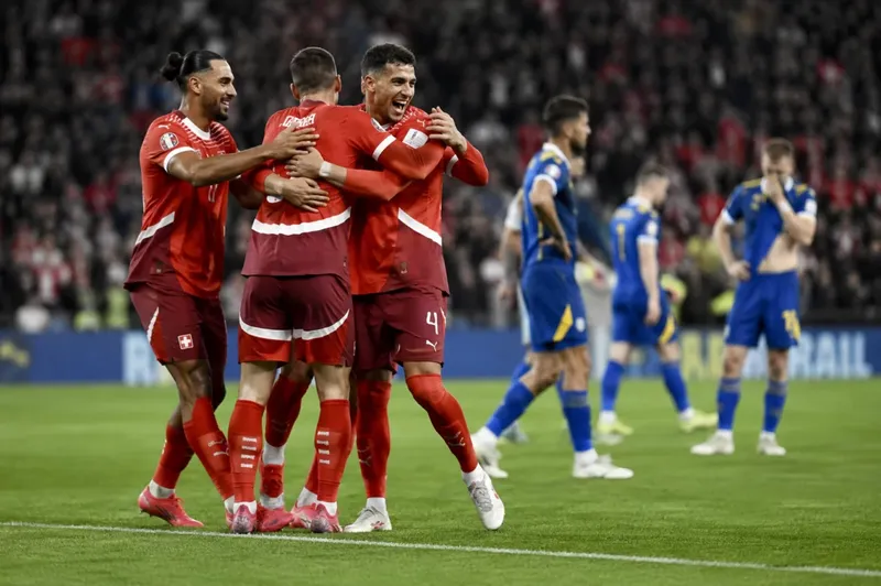 Suiza da un paso firme hacia la siguiente ronda tras golear a Bosnia 4 a 1