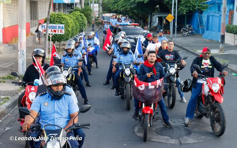 Dianas y caravanas marcan el inicio de Julio Victorioso en Nicaragua