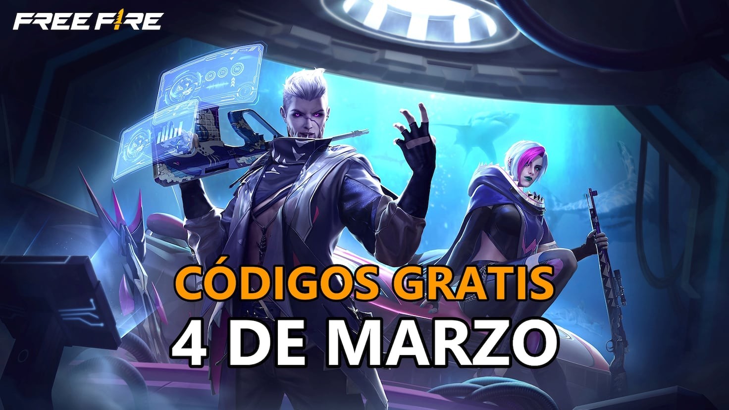 Free Fire | Códigos de hoy miércoles 4 de marzo de 2026: recompensas gratis