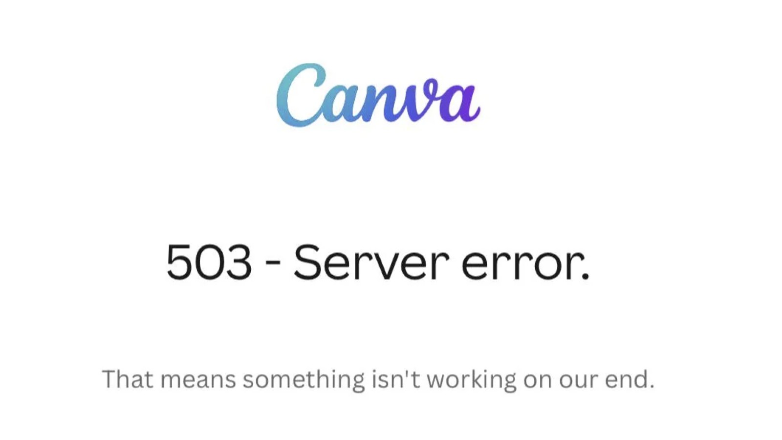 ¿Qué es el error 503 de Canva y cómo solucionarlo?