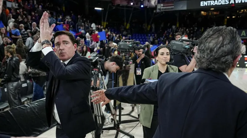 Xavi Pascual, en la rampa de salida del Barça