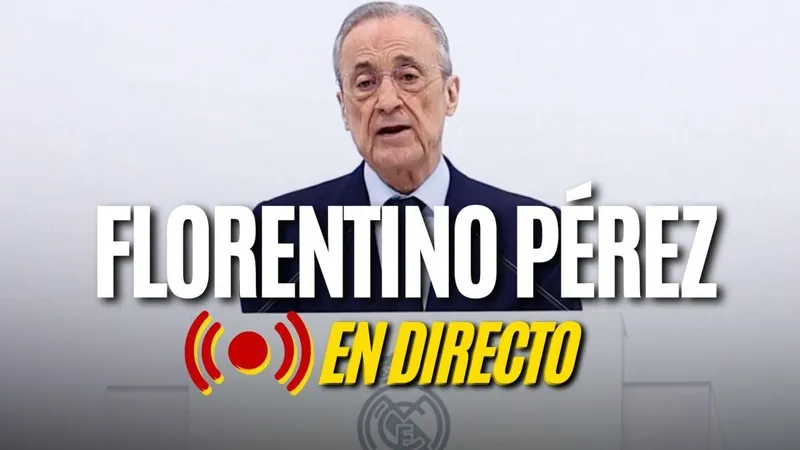 Sigue en streaming la rueda de prensa de Florentino