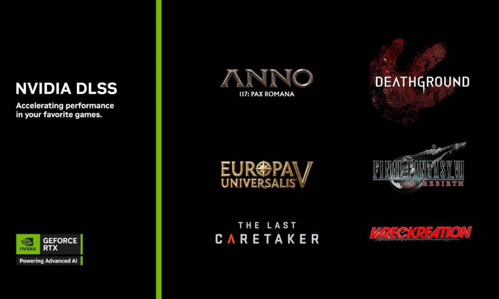 DLSS 4 debuta en nuevos juegos con mejoras clave