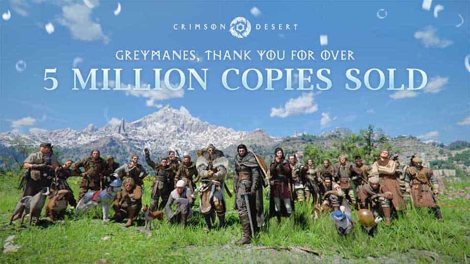 Crimson Desert supera los 5 millones de copias