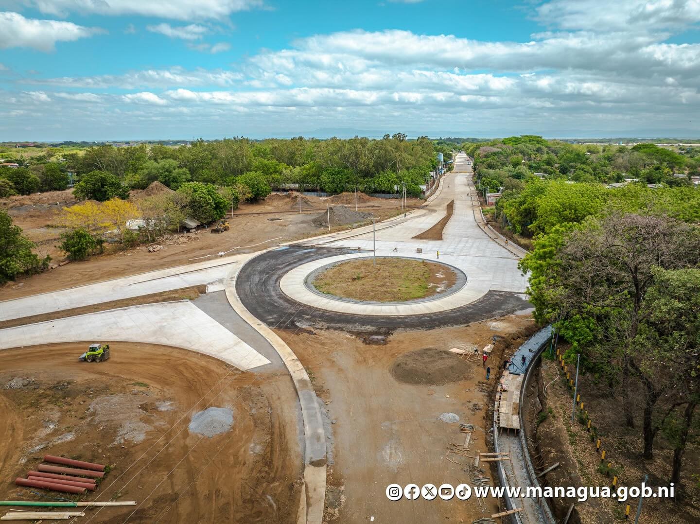 La nueva vía que unirá el Aeropuerto con la pista Larreynaga avanza en Managua