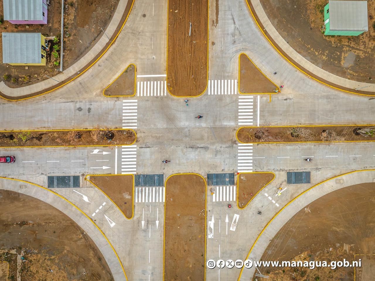 Red vial de Managua continua transformándose al inagurarse Pista Miguel Ángel Ortez y Guillén