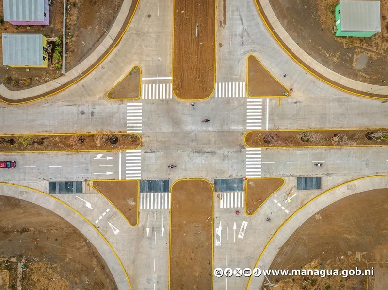 Red vial de Managua continua transformándose al inagurarse Pista Miguel Ángel Ortez y Guillén