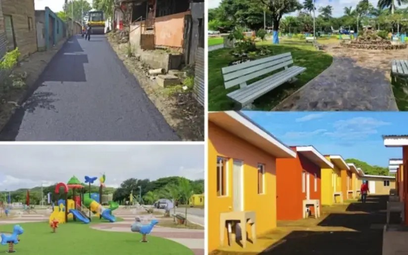 Familias de Nicaragua reciben más obras de progreso