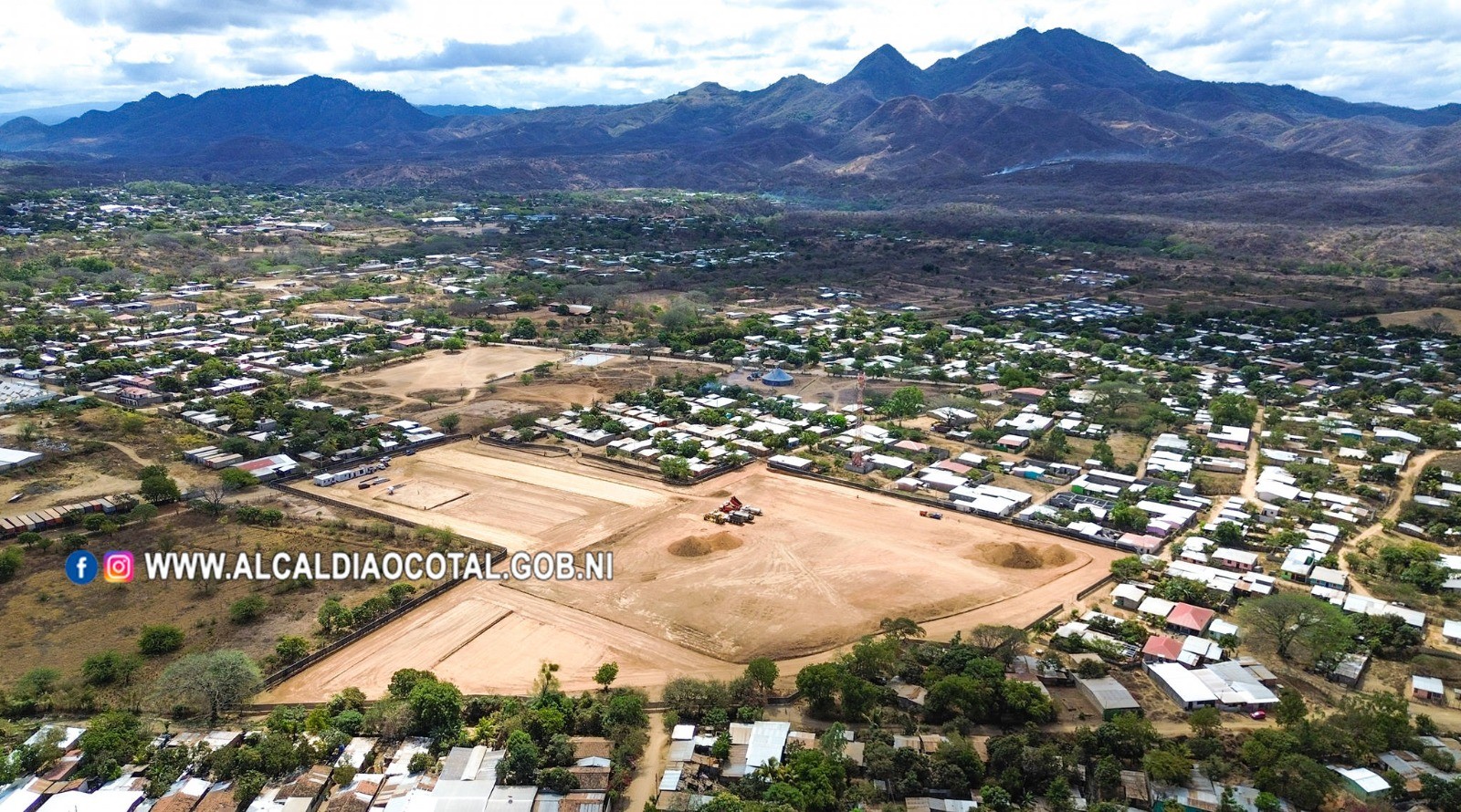 Entregan terreno para el moderno estadio de fútbol en Ocotal