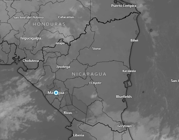 Altas presiones generan ambiente caluroso y lluvias dispersas en Nicaragua