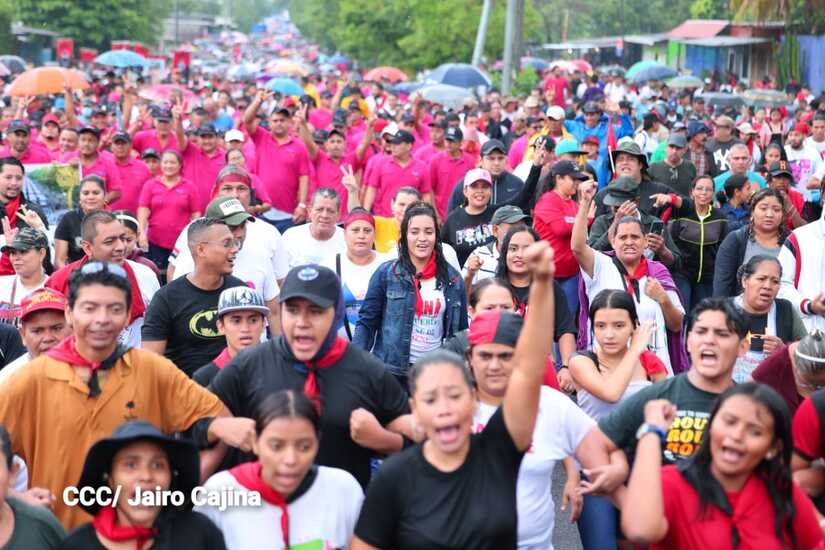 Caminata para celebrar el don de la paz en Nicaragua