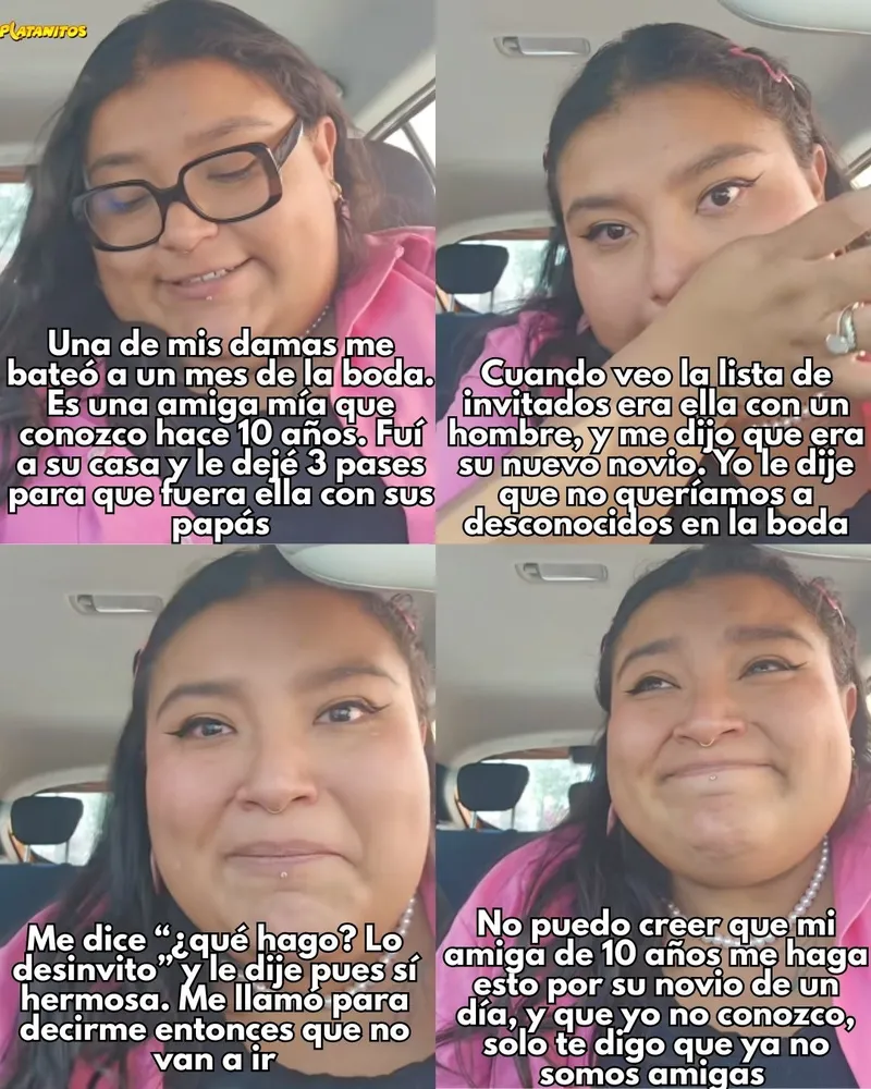 Se quedó sin dama de honor y sin su mejor amiga en su boda