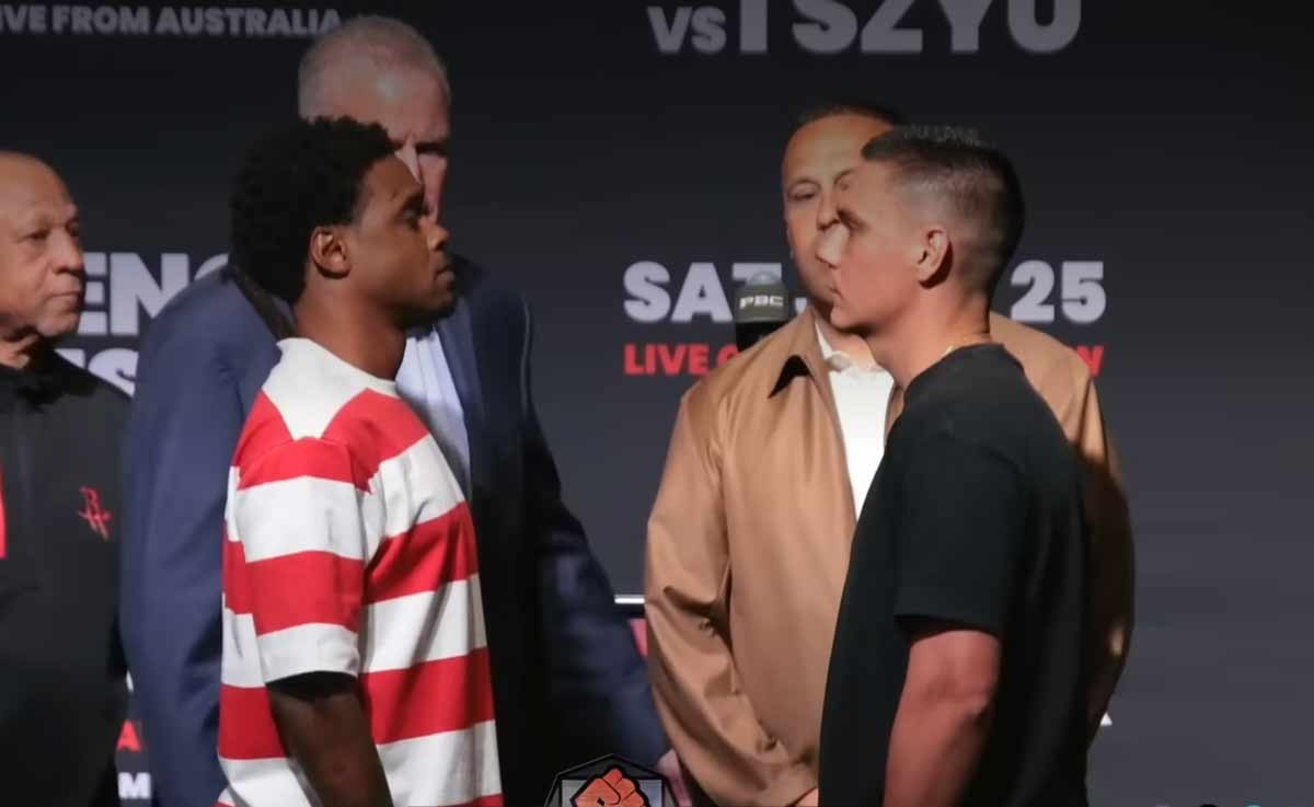 Errol Spence Jr. y Tim Tszyu comparecen ante los medios