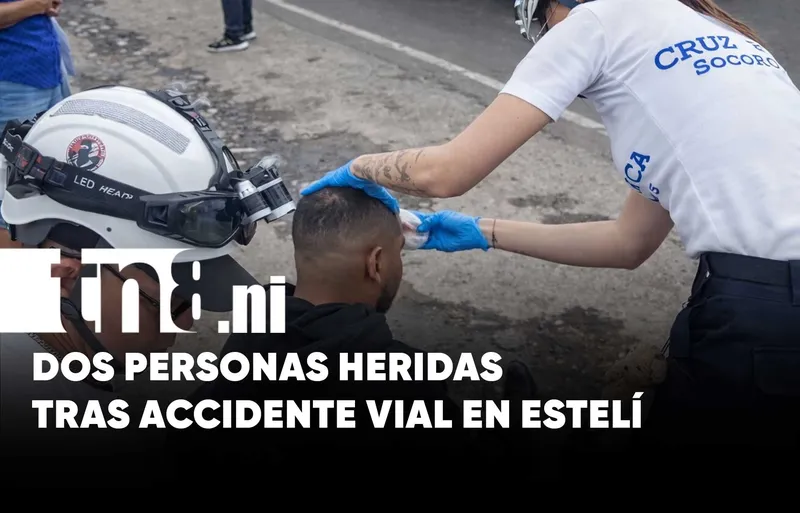 Accidente en la Panamericana Sur de Estelí deja dos lesionados