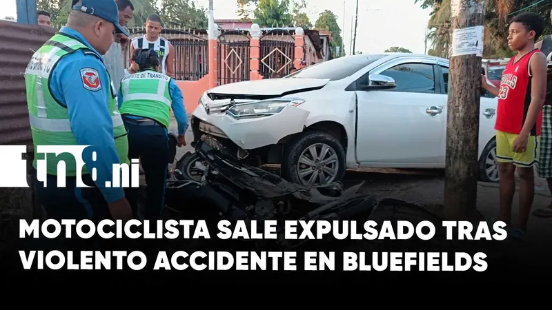 Accidente de tránsito en barrio Nueva York deja motociclista lesionado y daños materiales en...