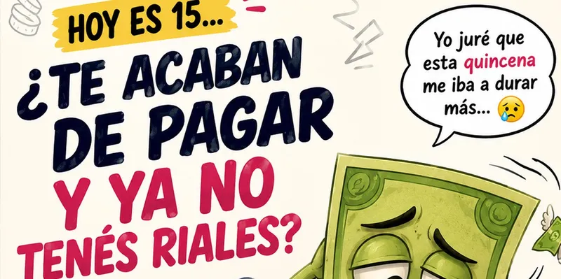¿Te acaban de pagar y ya no tenés riales? Consejos para que la quincena...