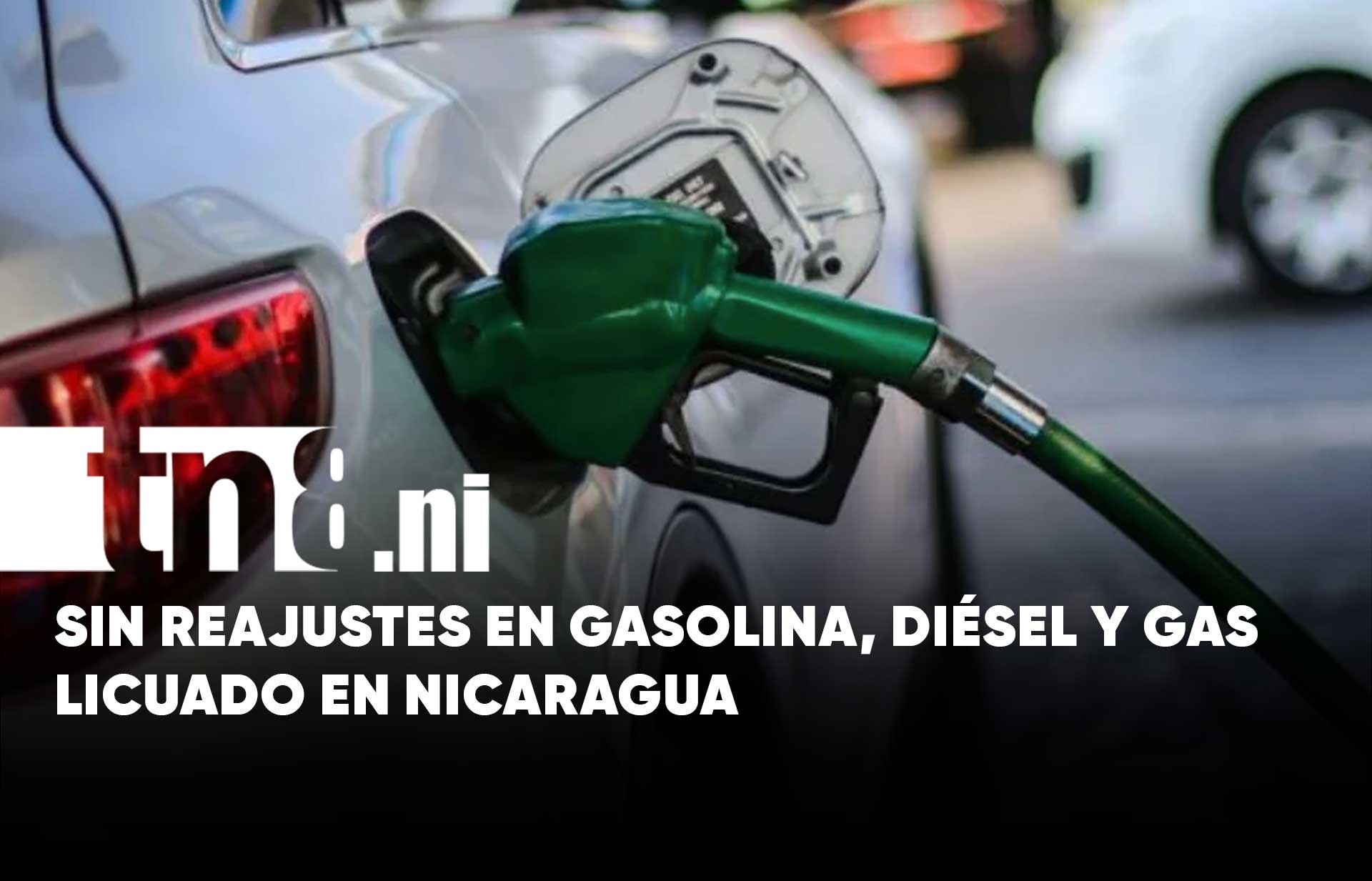 Mismo precio: Se mantiene congelado la gasolina y el gas en Nicaragua