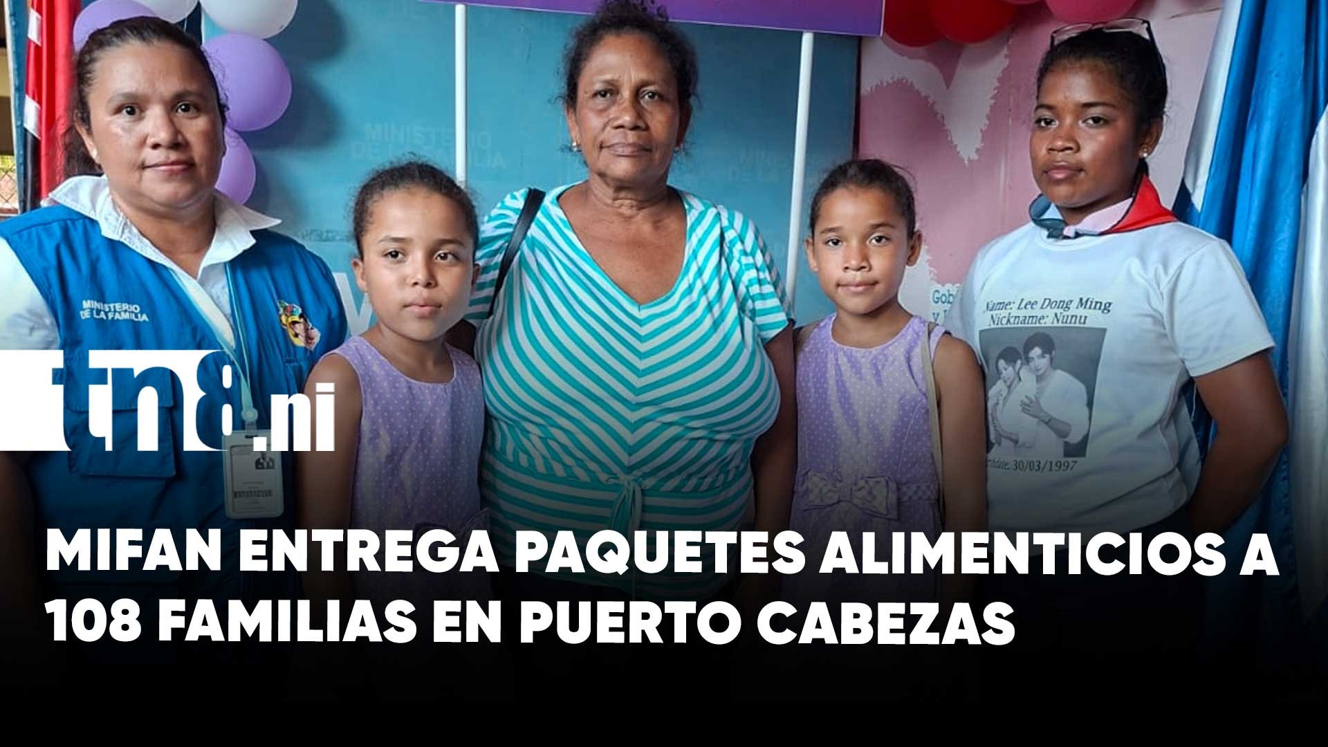 Puerto Cabezas: MIFAN entregan paquetes alimenticios a 108 familias con partos múltiples
