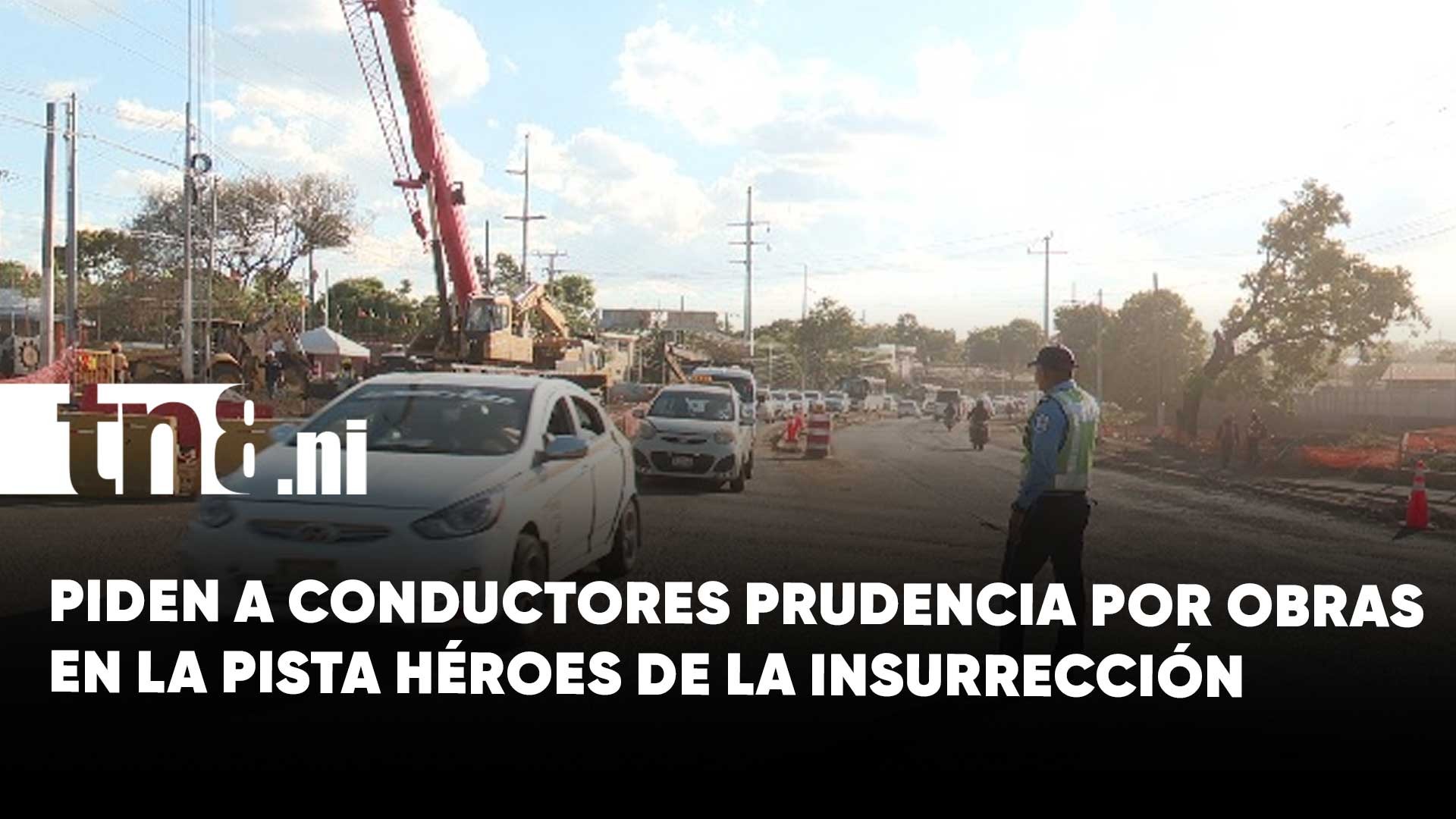 Piden a conductores transitar con prudencia y paciencia por avance en obras de pista...