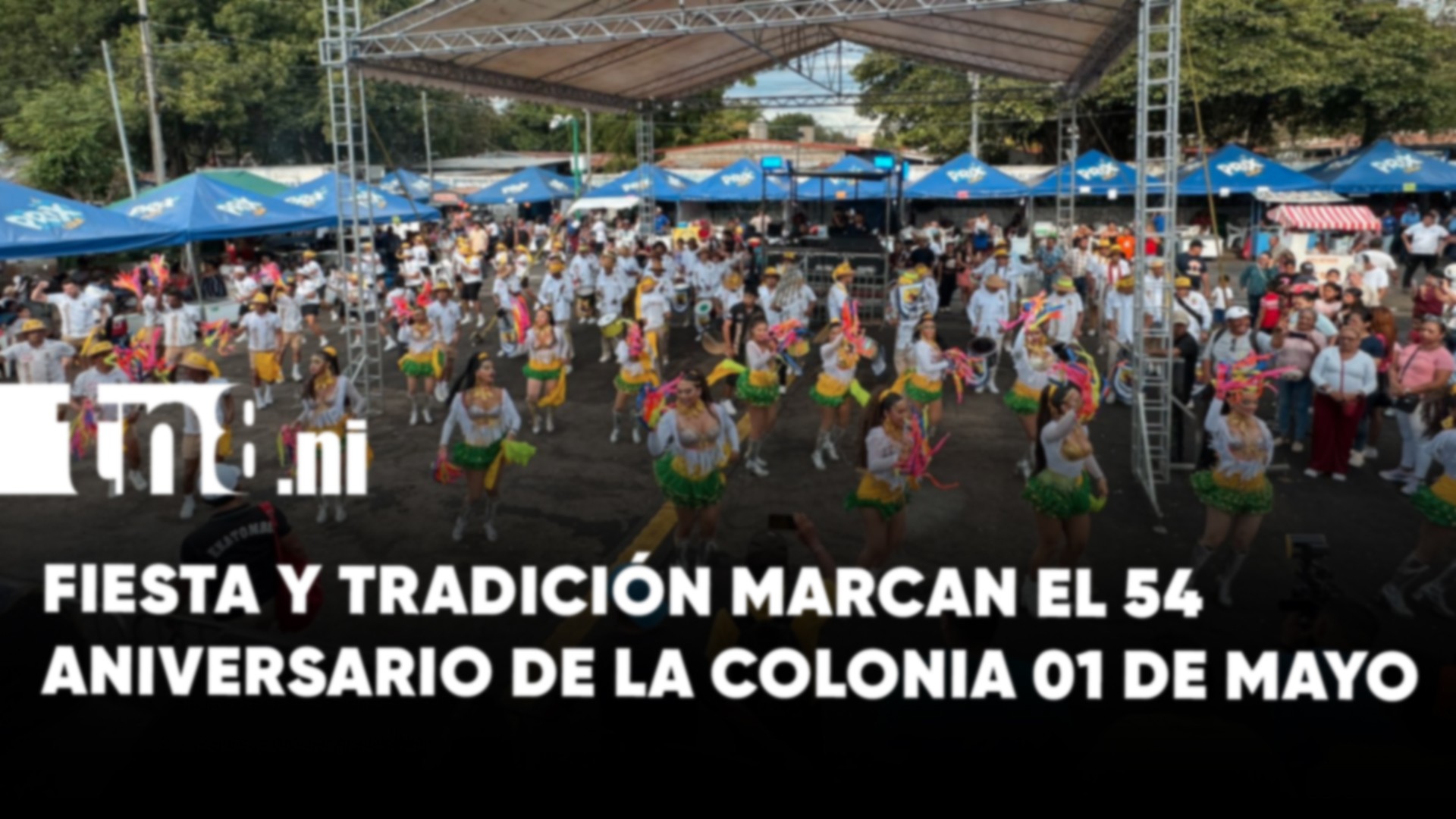 Colonia Primero de Mayo celebra su 54 aniversario con gran fiesta popular en Managua