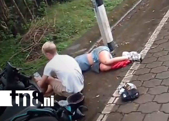 Pareja de turistas sufre fuerte accidente en la Isla de Ometepe