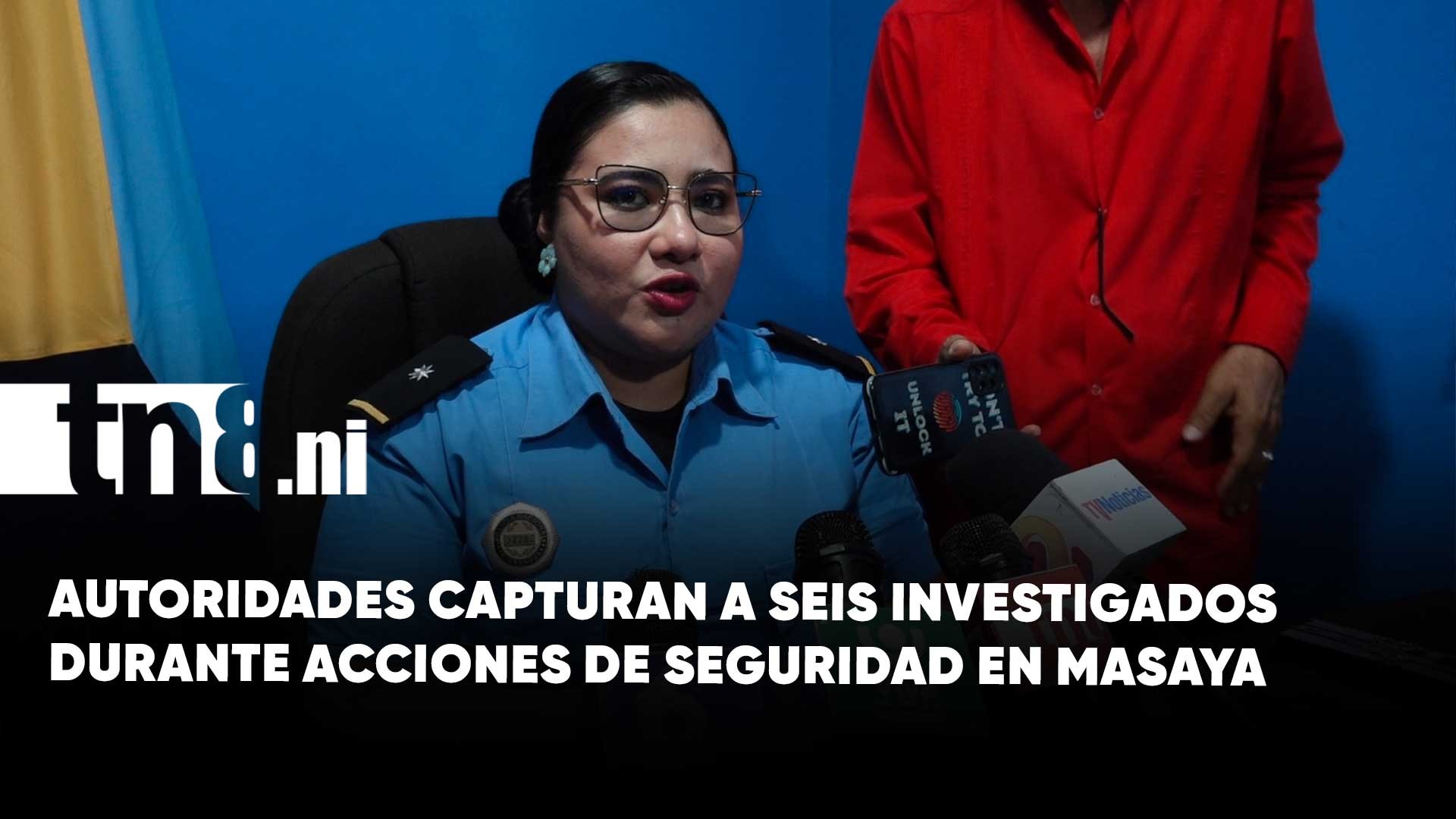Policía Nacional golpea la delincuencia con operativo en Masaya y Nindirí