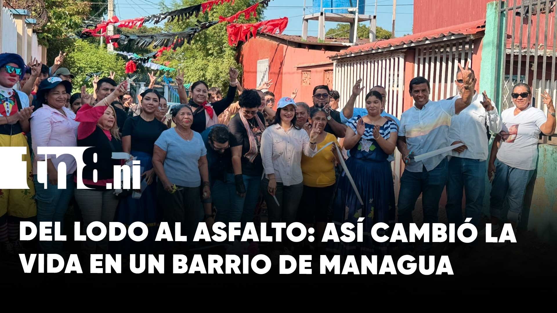Calles asfaltadas eran el sueño anhelado de familias en distrito Vll en Managua