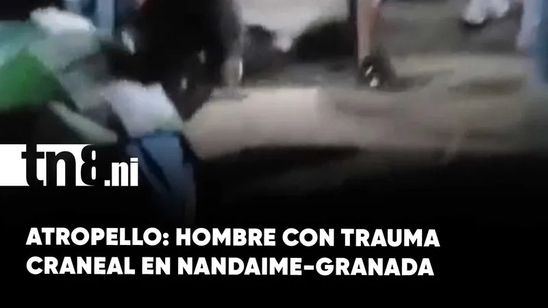 Hombre resulta con trauma craneal tras atropello en carretera Nandaime -Granada