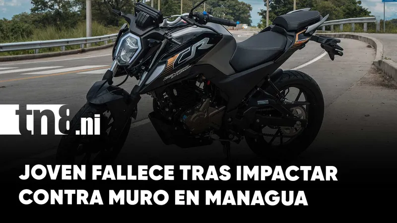 Accidente fatal: conductor pierde control de moto en Managua
