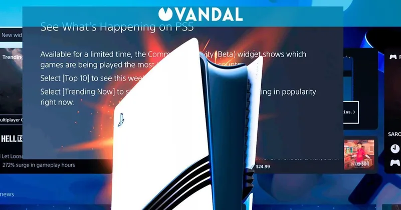 PS5 tendrá su 'propio' SteamDB: Un nuevo widget mostrará los juegos más populares y el número de jugadores
