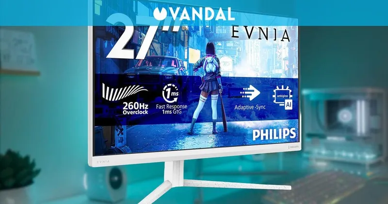 Philips Evnia 27M2N5201P: Un monitor todoterreno con Ambiglow mejorado y 240 Hz por 179 euros