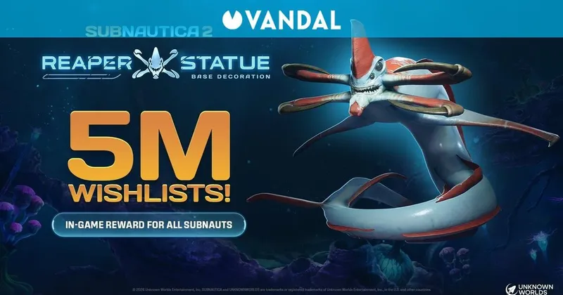 Subnautica 2 promete arrasar: ya ha superado los 5 millones de deseados en Steam y lo celebra con un regalo