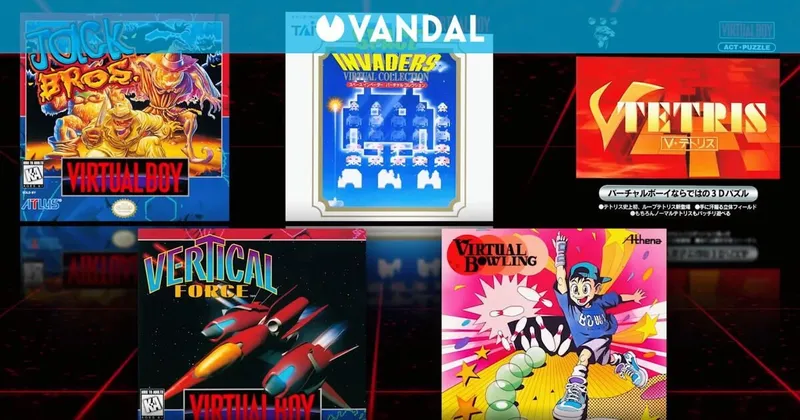 Nintendo amplía el catálogo de Virtual Boy en Switch con cinco nuevos clásicos
